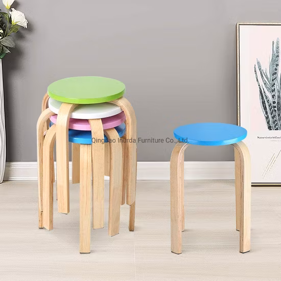 Hand Woven Decorative Stool for Living Room and Bedroom Step Stool