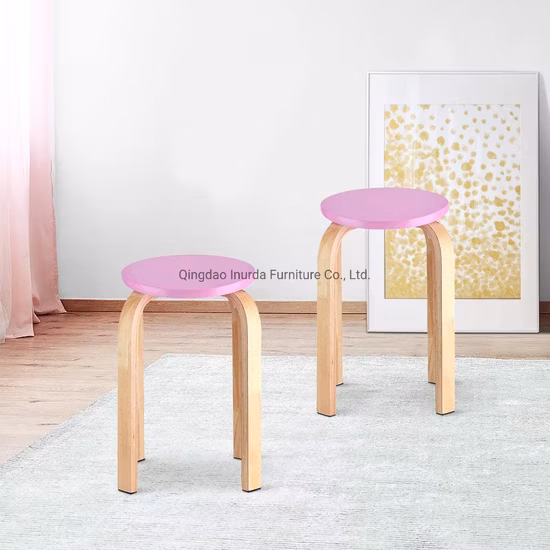 Hand Woven Decorative Stool for Living Room and Bedroom Step Stool